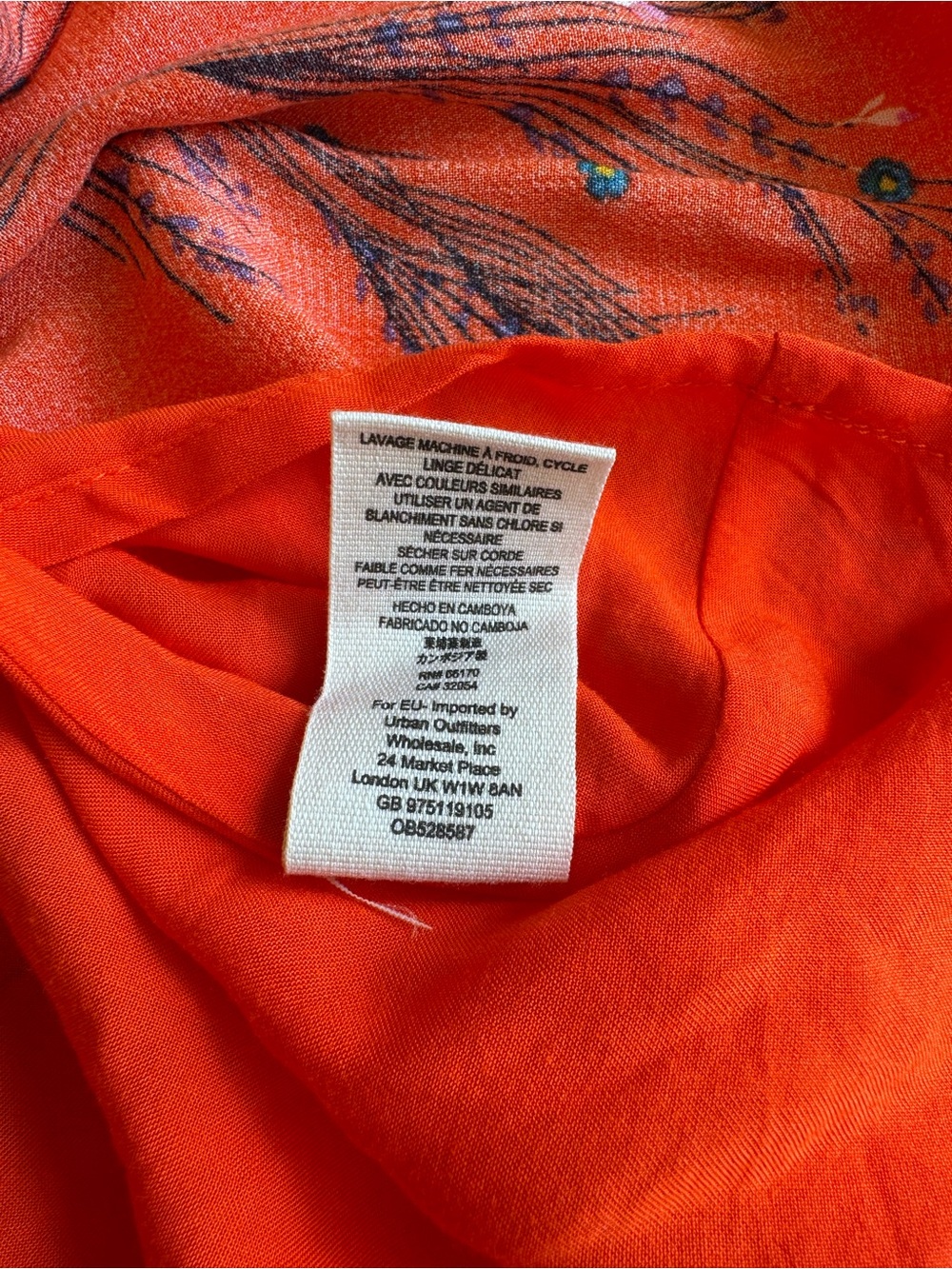 Free People retro coral print midi dress - Picture 10 of 12